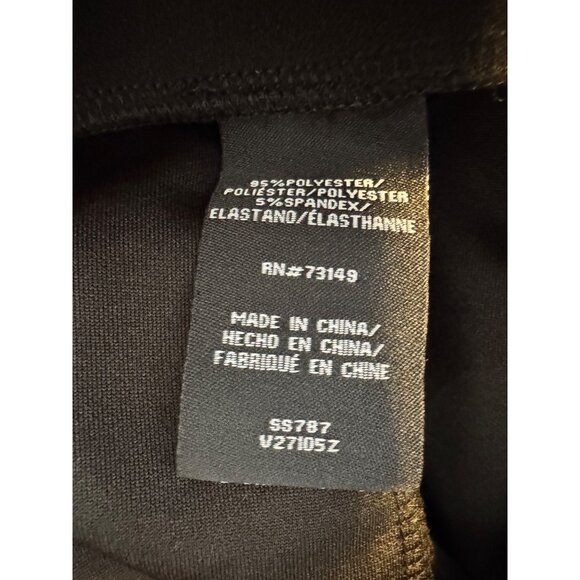 BBJ Soft Knit Crepe Stretch Wide Leg Size Large High Rise Black Stretch NWT - Picture 8 of 9